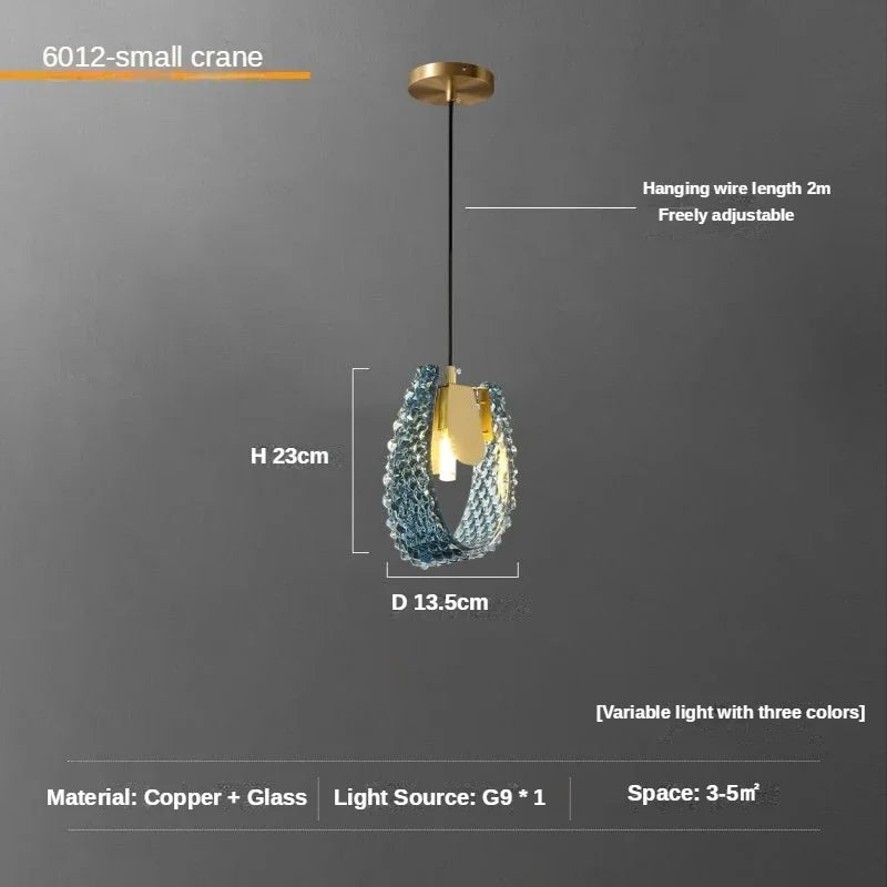 DecorBites™ Luxe Copper Leaf LED Ceiling Chandelier for Home, Bedroom, and Dining Room