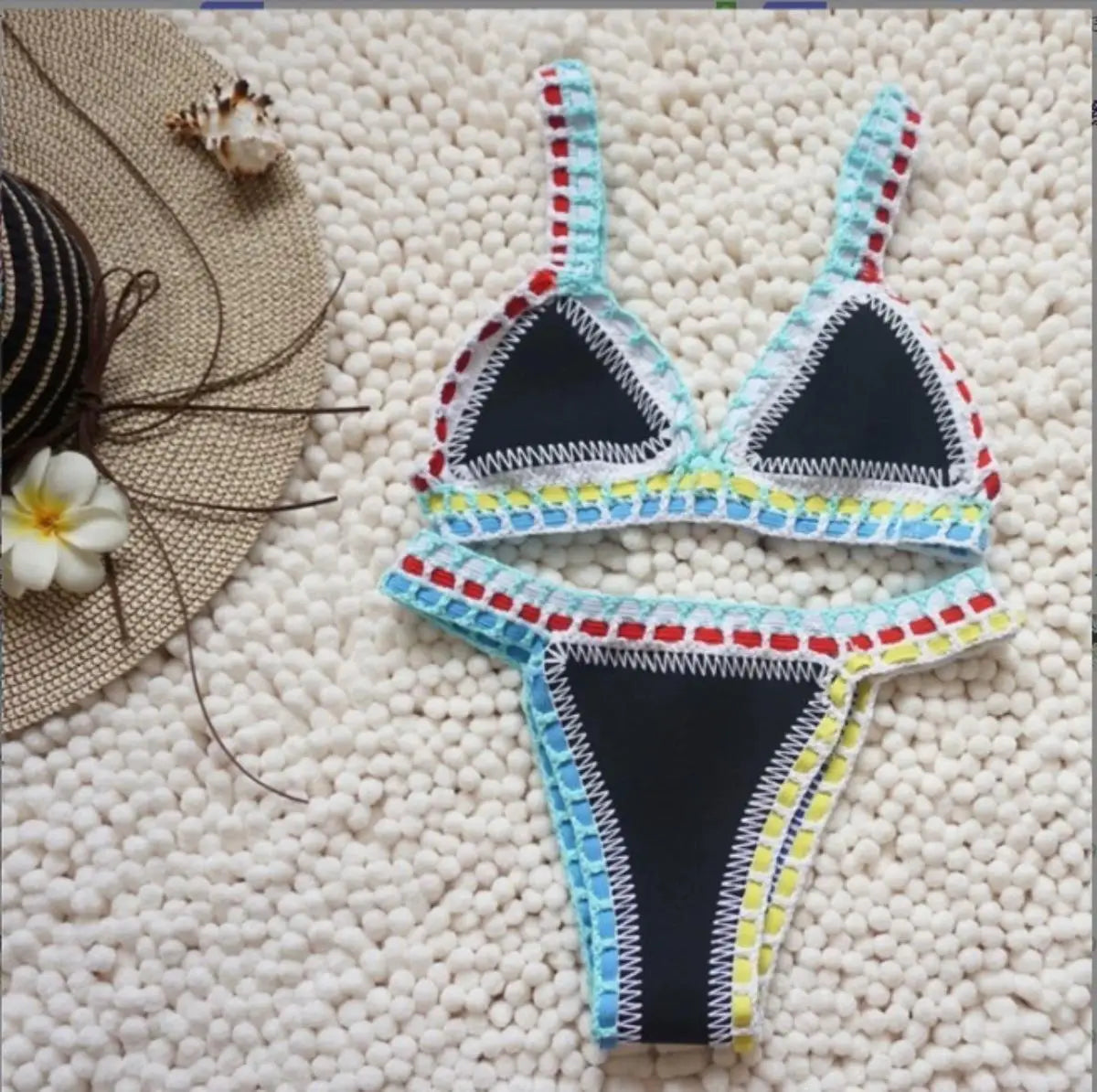 Pink Crochet Bikini