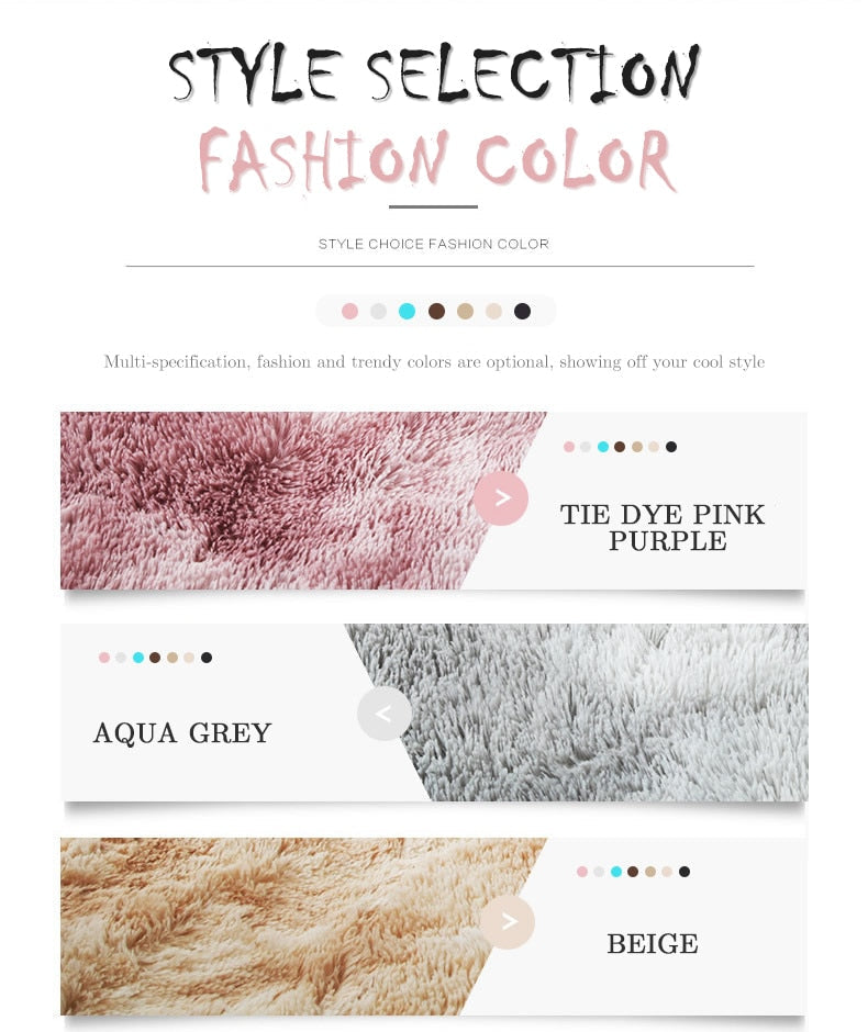 Plush Carpet: Thick, Anti-Slip, and Soft Rugs for Modern Living Room and Bedroom Decoration