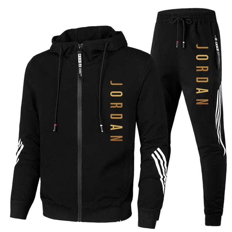 Costume de sport décontracté de basket-ball de rue pull imprimé avec lettrage pantalon de course ensemble de 2 pièces 2024