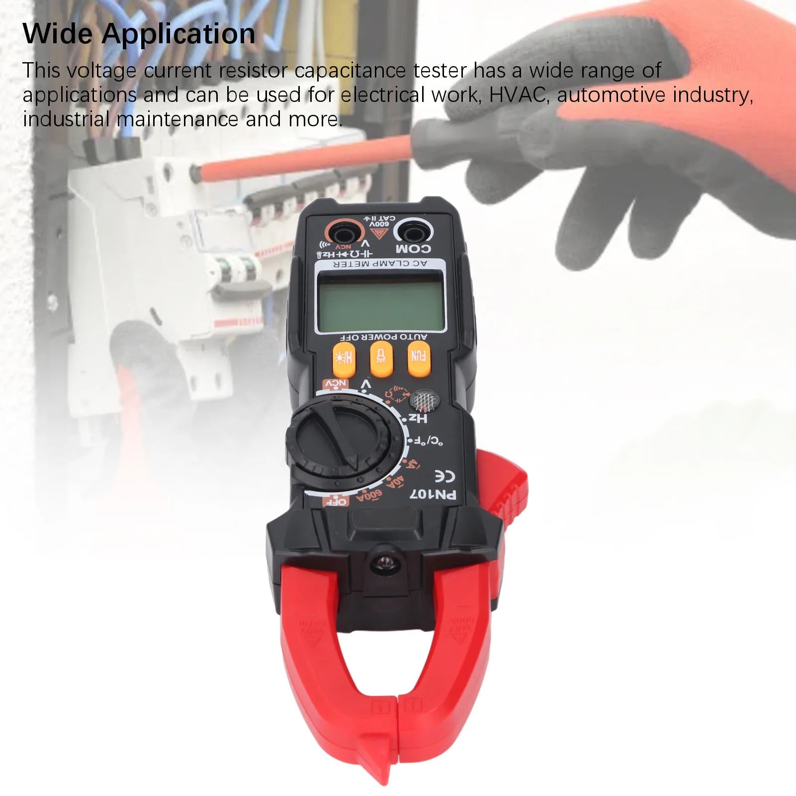 Digital Clamp Multimeter Tester 600V 5999 Count Voltage Current Resistor Capacitance Tester