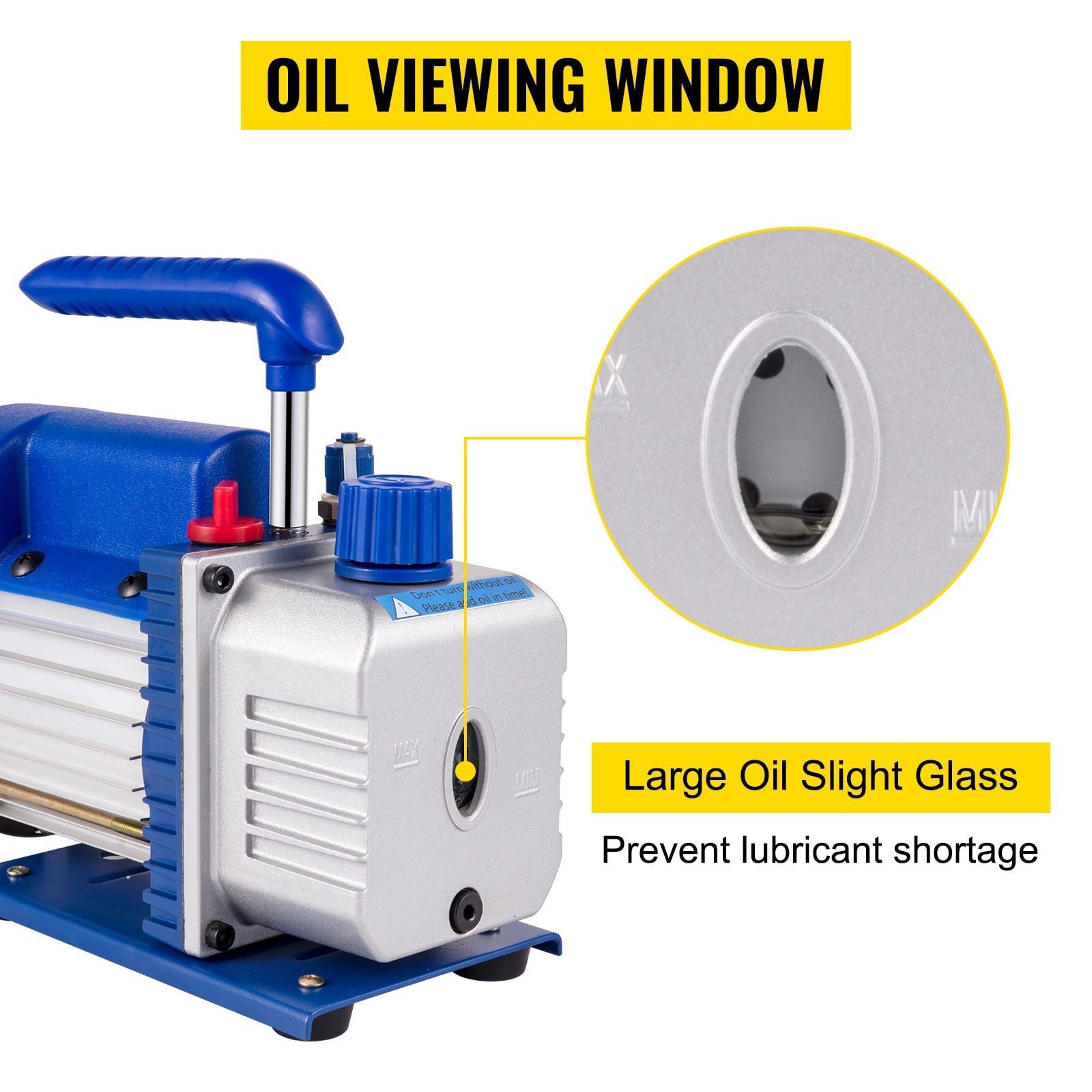 HVAC Refrigeration Vacuum Pump: 1-Stage, Choice of Manifold Gauge, 1.8-12CFM - Essential for Refrigerant Air Conditioning Maintenance