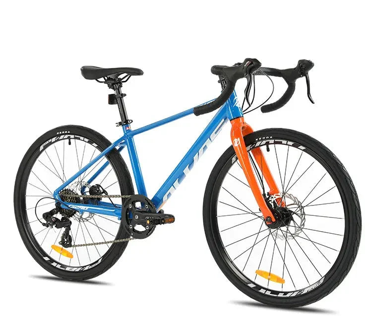 F, YUZE G240 7Speed Aluminum Disc Brake Bike Boy Girl Student Children Bicycle Teen Road bicicleta велосипед Handlebar 380mm