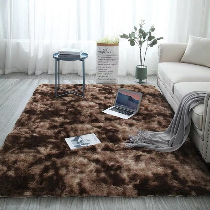 Plush Carpet: Thick, Anti-Slip, and Soft Rugs for Modern Living Room and Bedroom Decoration