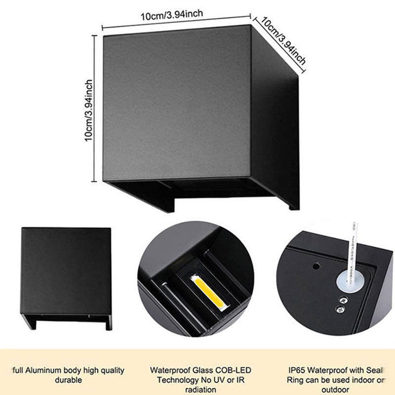 Contemporary LED Wall Lamp: Waterproof IP65, Ideal for Bathroom and Outdoor Lighting, Available in 4W, 6W, and 8W, Suitable for 110V and 220V Power Supply