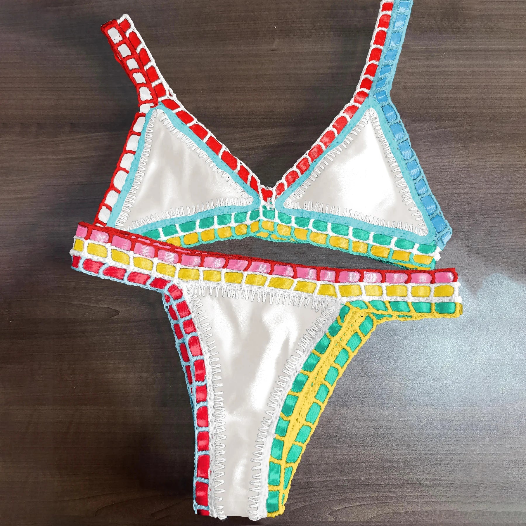 Pink Crochet Bikini