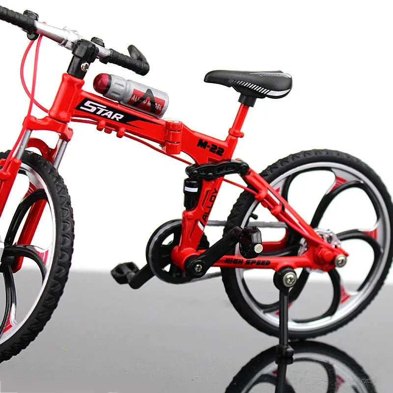 Creative Alloy Bicycle Model Ornament Mini Metal Bike Toy Collectible