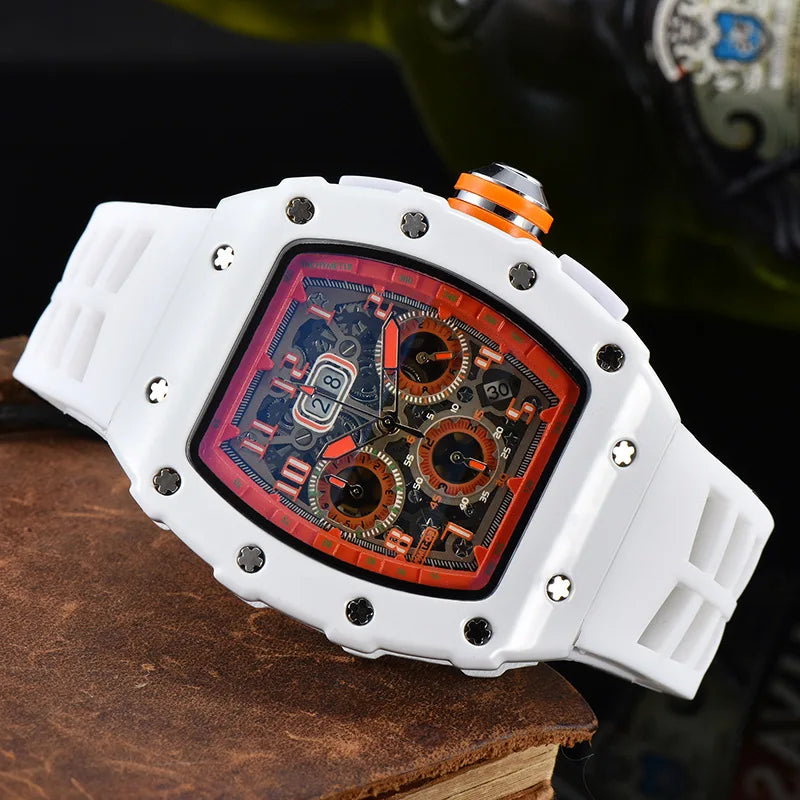 Casual, trendy, fashion watch, men's quartz watch with diamond gypsy