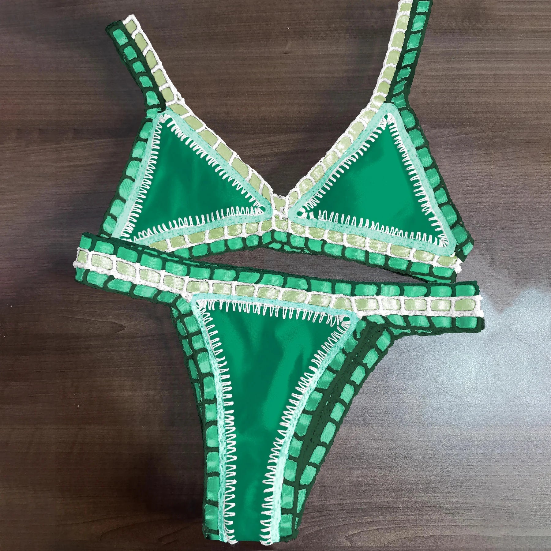 Pink Crochet Bikini