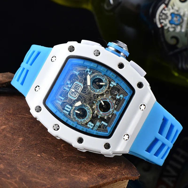Casual, trendy, fashion watch, men's quartz watch with diamond gypsy