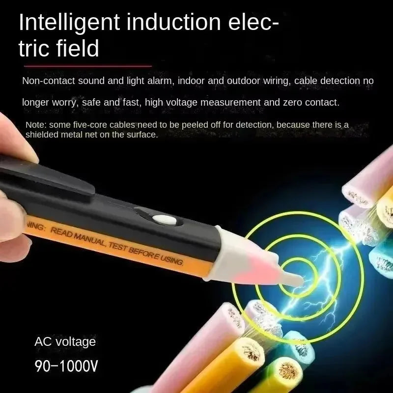 Electricity Test Pen Digital 90-1000V AC Voltage Detectors Non-Contact Tester Pen Tester Meter Volt Current Electric Test Pencil