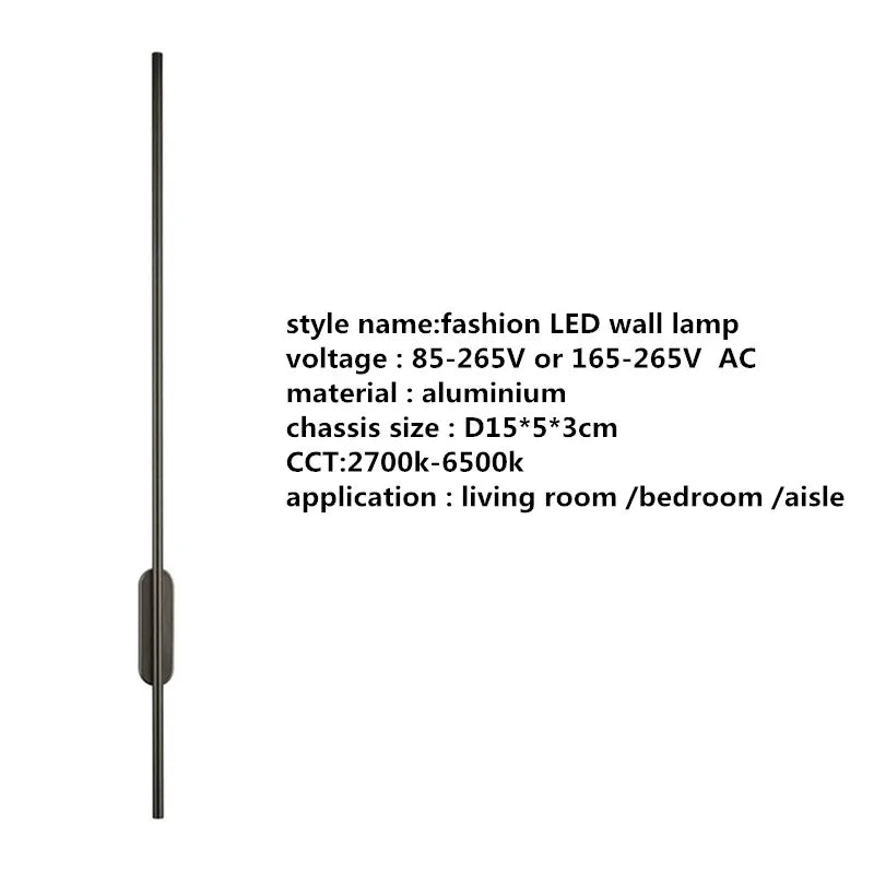DecorBites™ Linear Tube LED Wall Lamp for Modern Interior Decor