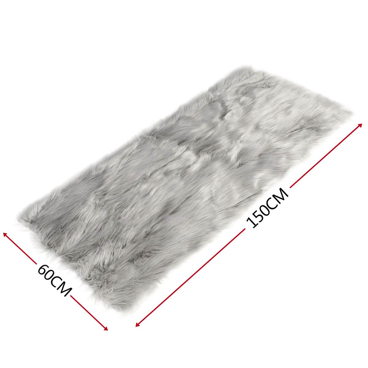 150x60cm Faux Soft Artificial Wool Fur Area Rugs Wool Shaggy Carpet Floor Mat Plush Sofa Cover Seat Pad for Living Room Bedroom