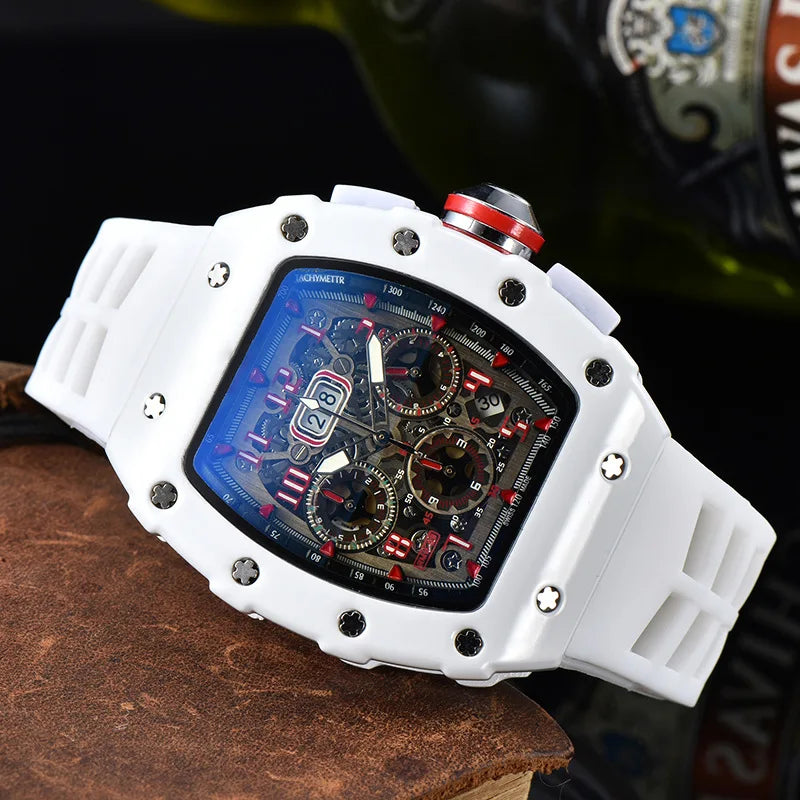Casual, trendy, fashion watch, men's quartz watch with diamond gypsy