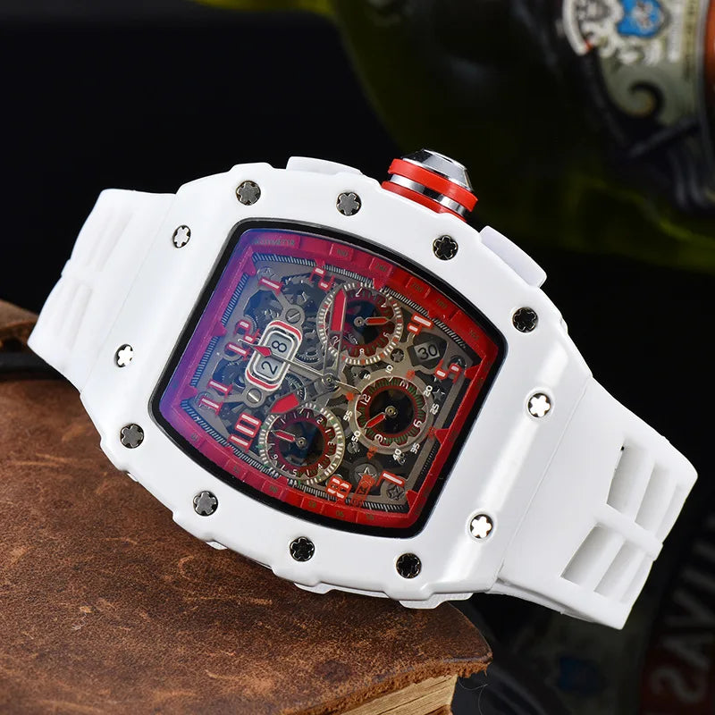 Casual, trendy, fashion watch, men's quartz watch with diamond gypsy