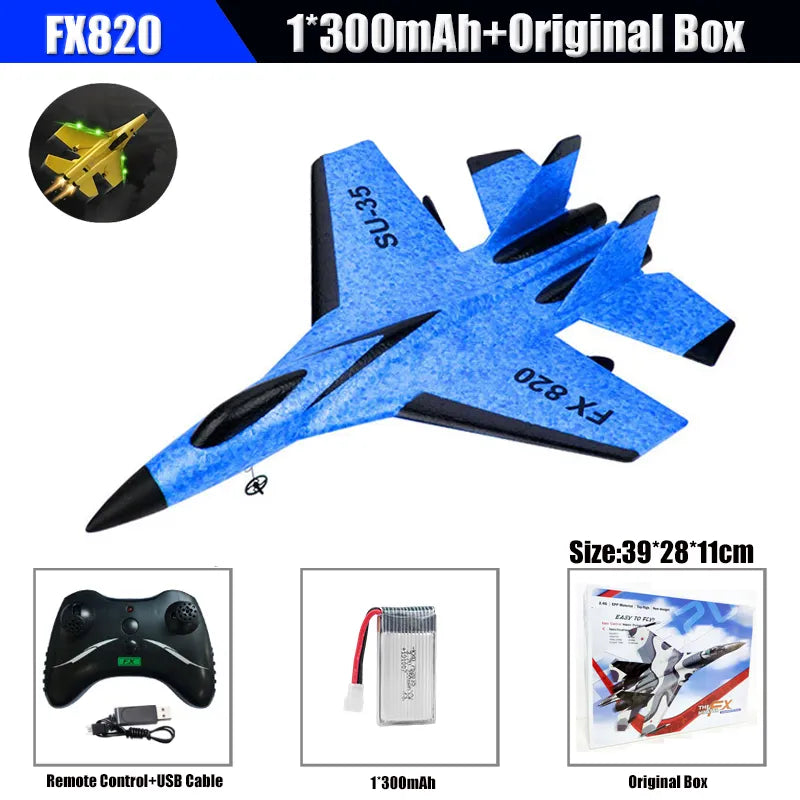 RC SU-35 Fighter Plane: High-Flying 2.4G Radio Control Glider for Kids - Remote Control Foam Aircraft for Adventurous Play