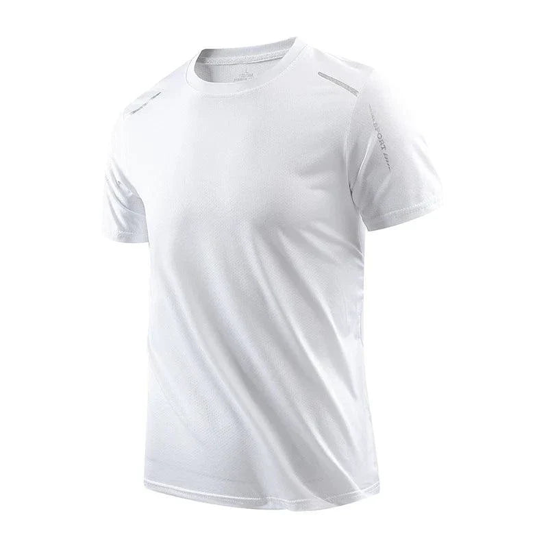 CHRLCK Men's Quick Dry Running T Shirt Size M Breathable Outdoor Sports Tee Hiking Fishing Summer Essentials