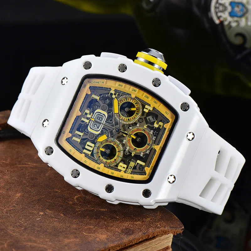 Casual, trendy, fashion watch, men's quartz watch with diamond gypsy