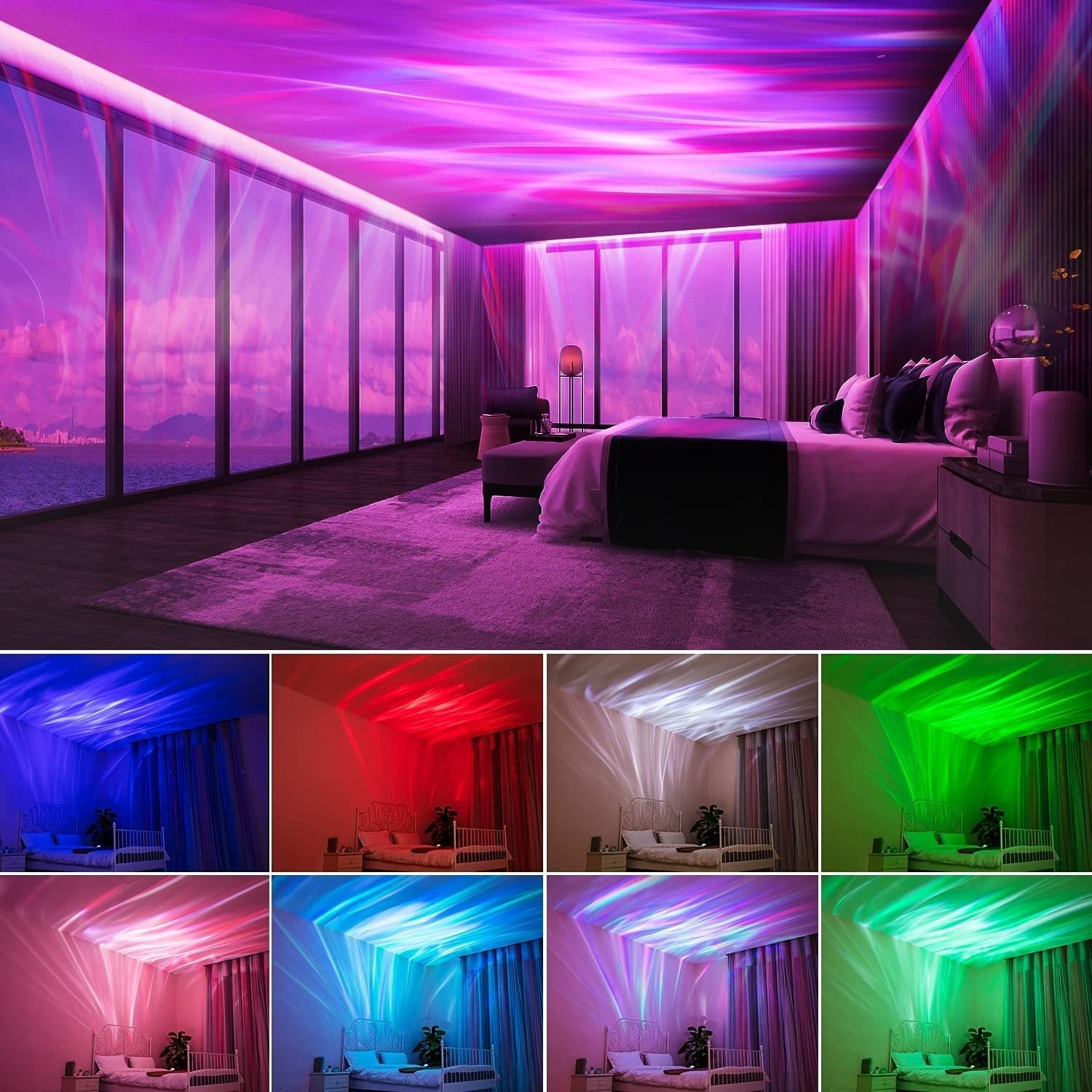 Aurora Lights Star Projector with Bluetooth Music Speaker - Create a Stunning Galaxy Display | Remote Control Sky Night Light - Perfect Gift for Kids and Adults