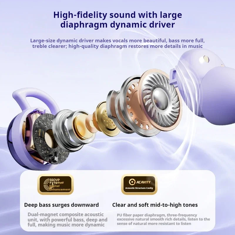 Original Sony X62 Pro Sleep Earbuds Tiny Headphone Sport Stereo Bluetooth Earphone Hidden Noise Cancelling Wireless Headset