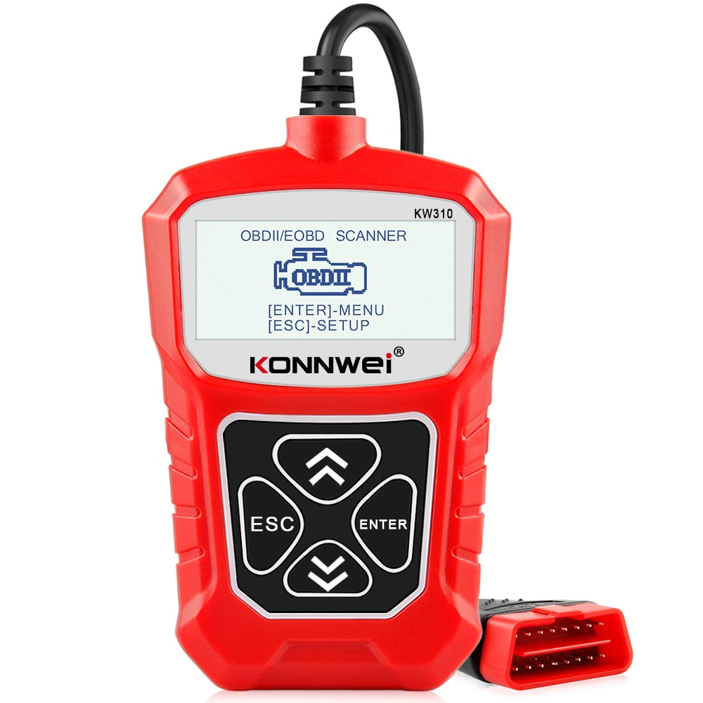 KW310 OBD2 Scanner - Professional Car Diagnostic Tool with Russian Language Support, Automotive Scanner, and Car Maintenance Toolkit