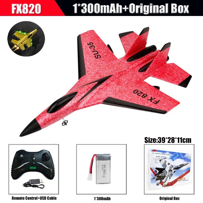 RC SU-35 Fighter Plane: High-Flying 2.4G Radio Control Glider for Kids - Remote Control Foam Aircraft for Adventurous Play