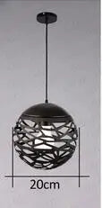 DecorBites™ Kelly Pendant Lamp: Vintage Ball Light Chandelier for Industrial Home Decor