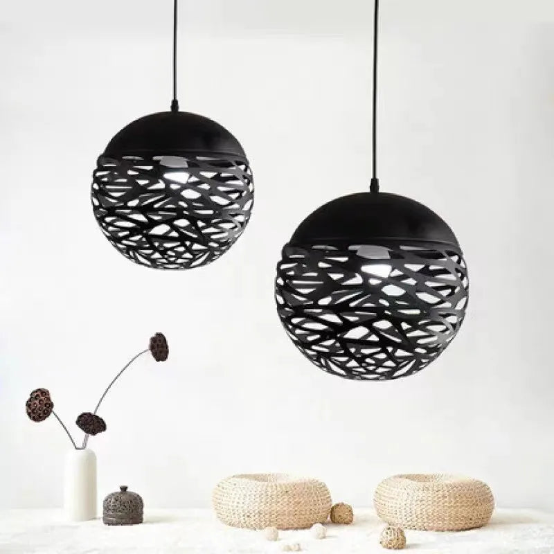 DecorBites™ Kelly Pendant Lamp: Vintage Ball Light Chandelier for Industrial Home Decor