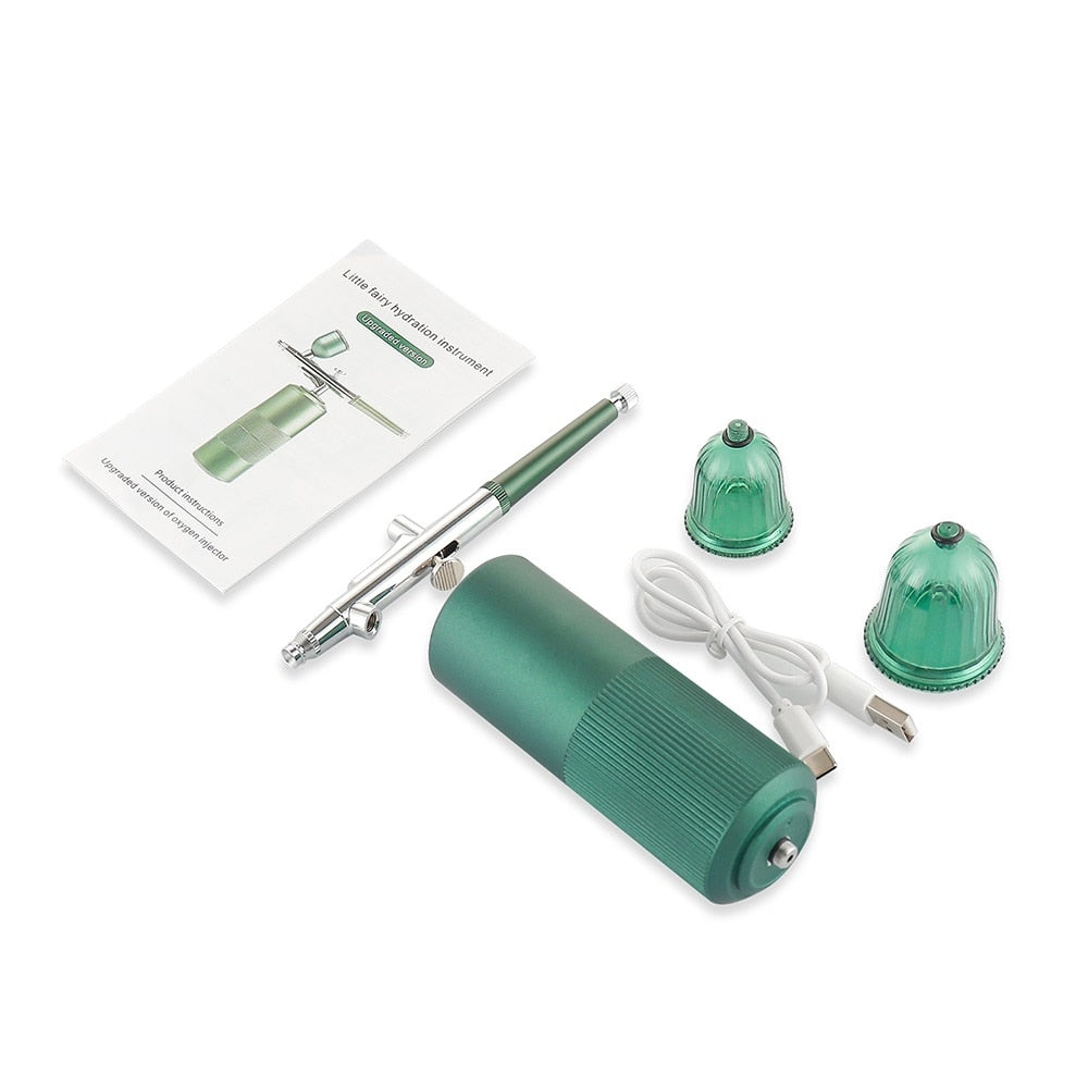 Top 0.3mm Mini Air Compressor Kit Air-Brush Paint Spray Gun Airbrush For Nail Art Tattoo Craft Cake Nano Fog Mist Sprayer
