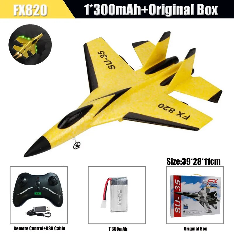 RC SU-35 Fighter Plane: High-Flying 2.4G Radio Control Glider for Kids - Remote Control Foam Aircraft for Adventurous Play