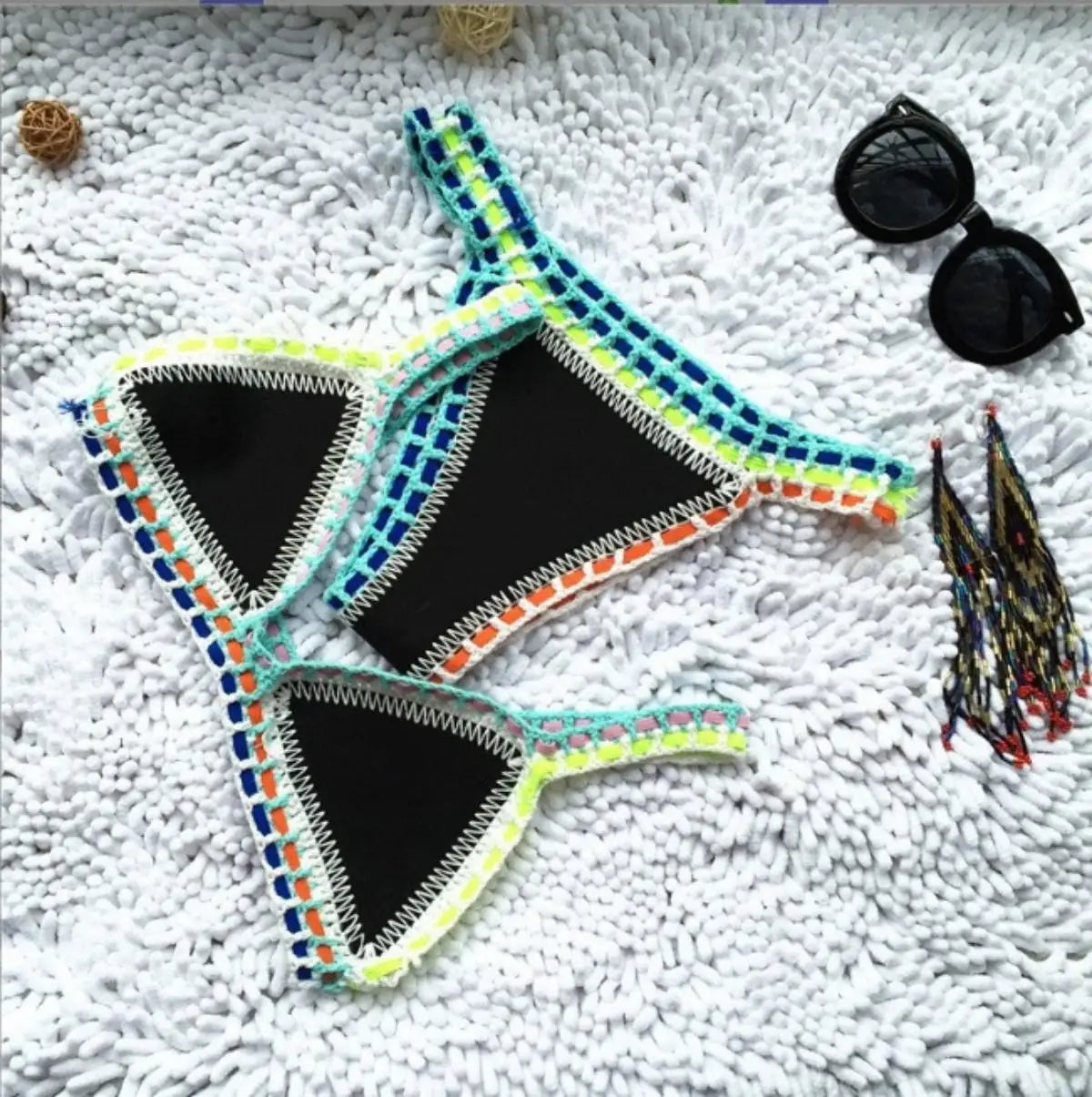 Pink Crochet Bikini