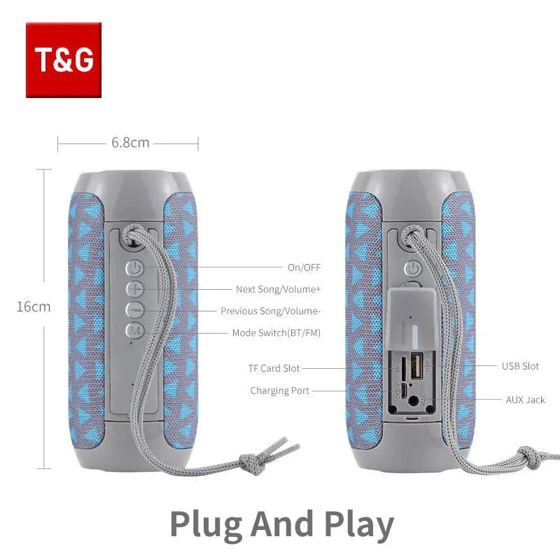TG117 Bluetooth Speaker - Portable Waterproof TWS Outdoor Speaker