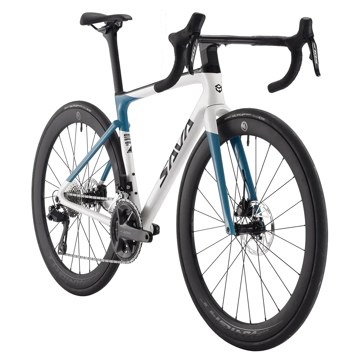SAVA 2025NEW HAWKEYE SLR7 Carbon Fiber Road Bike with Shimano 105 DI2 R7170 Component Hydraulic Discs, Complete Adult Racing Set