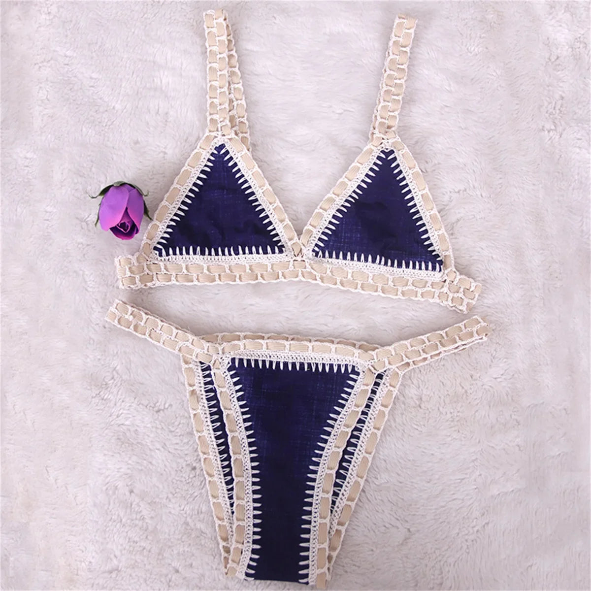 Pink Crochet Bikini