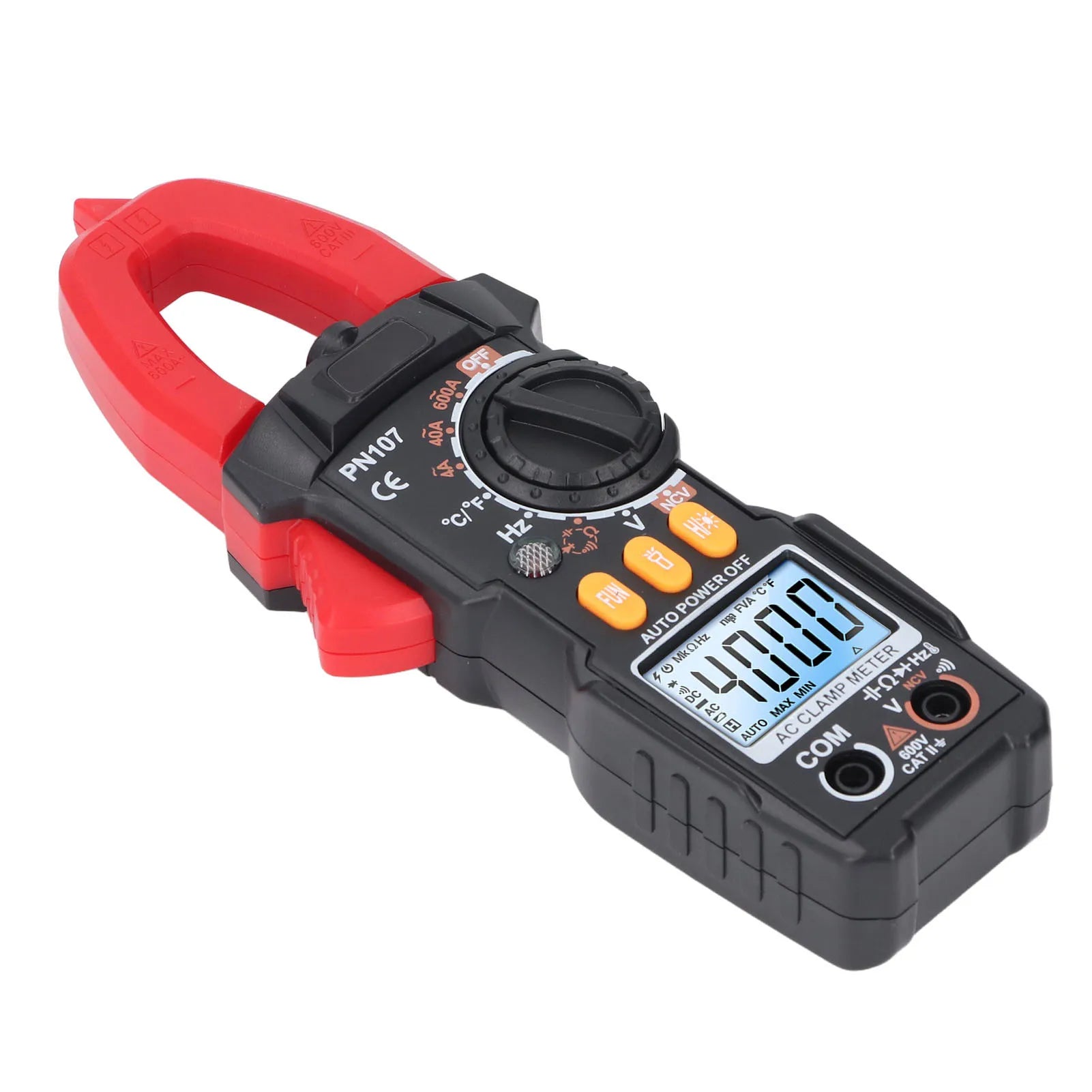 Digital Clamp Multimeter Tester 600V 5999 Count Voltage Current Resistor Capacitance Tester