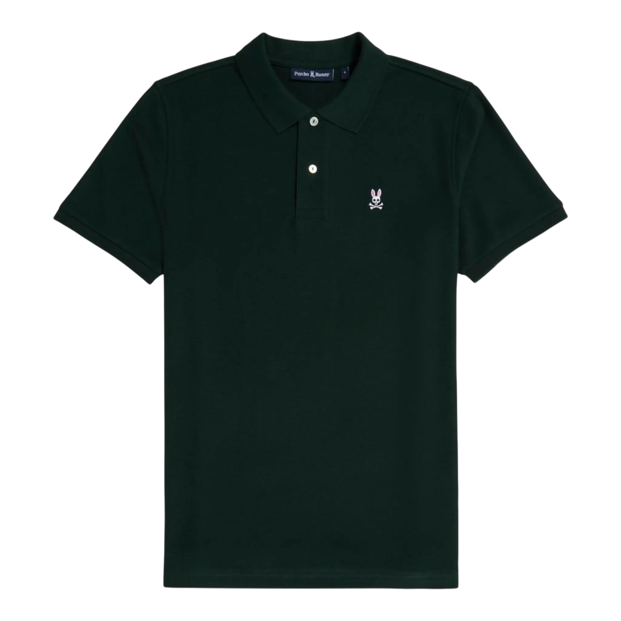 Psycho Bunny Classic Pique Men Polo Shirt Forest Green
