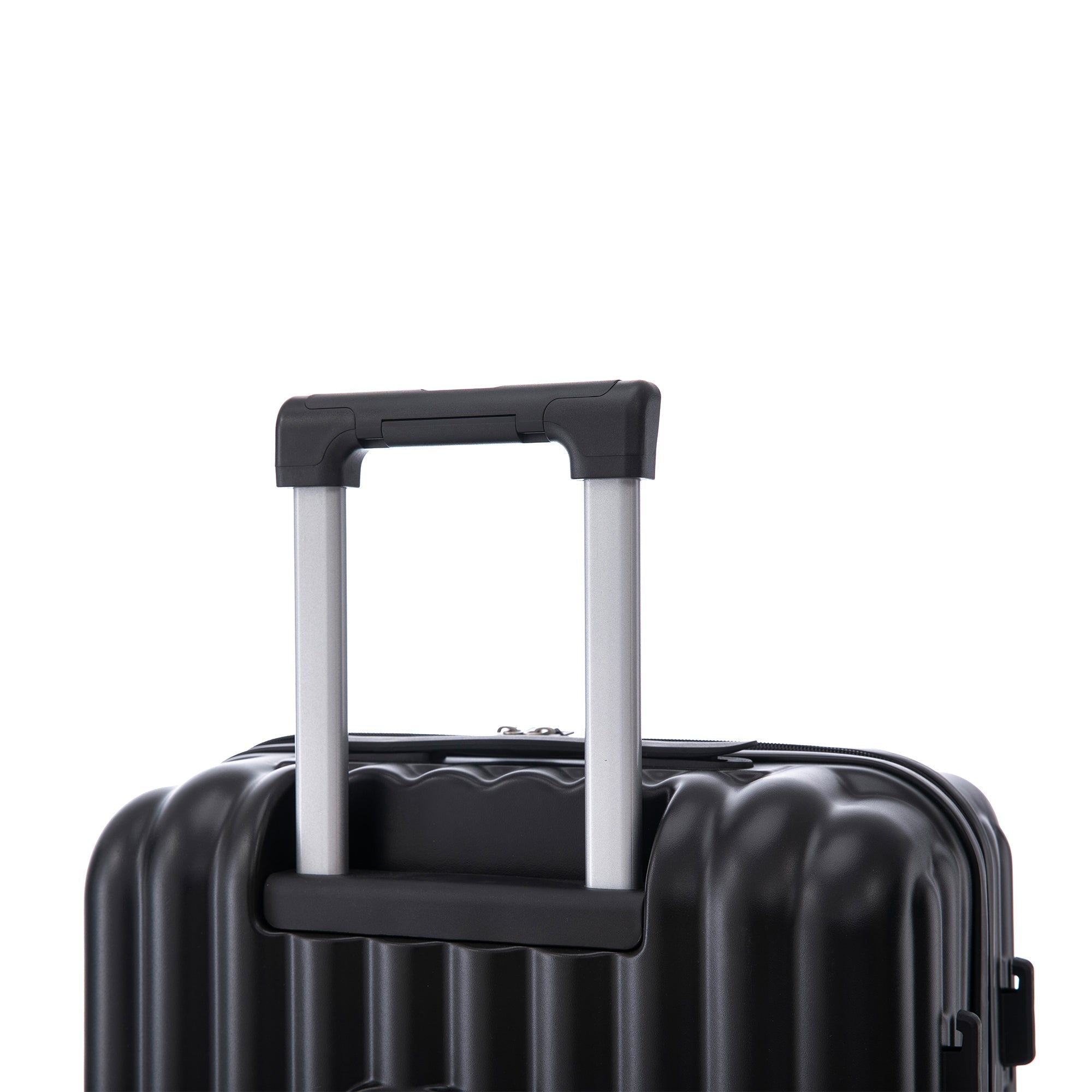 ABS Spinner Wheel Luggage Carry On Suitcase with Cup Holder and USB Port