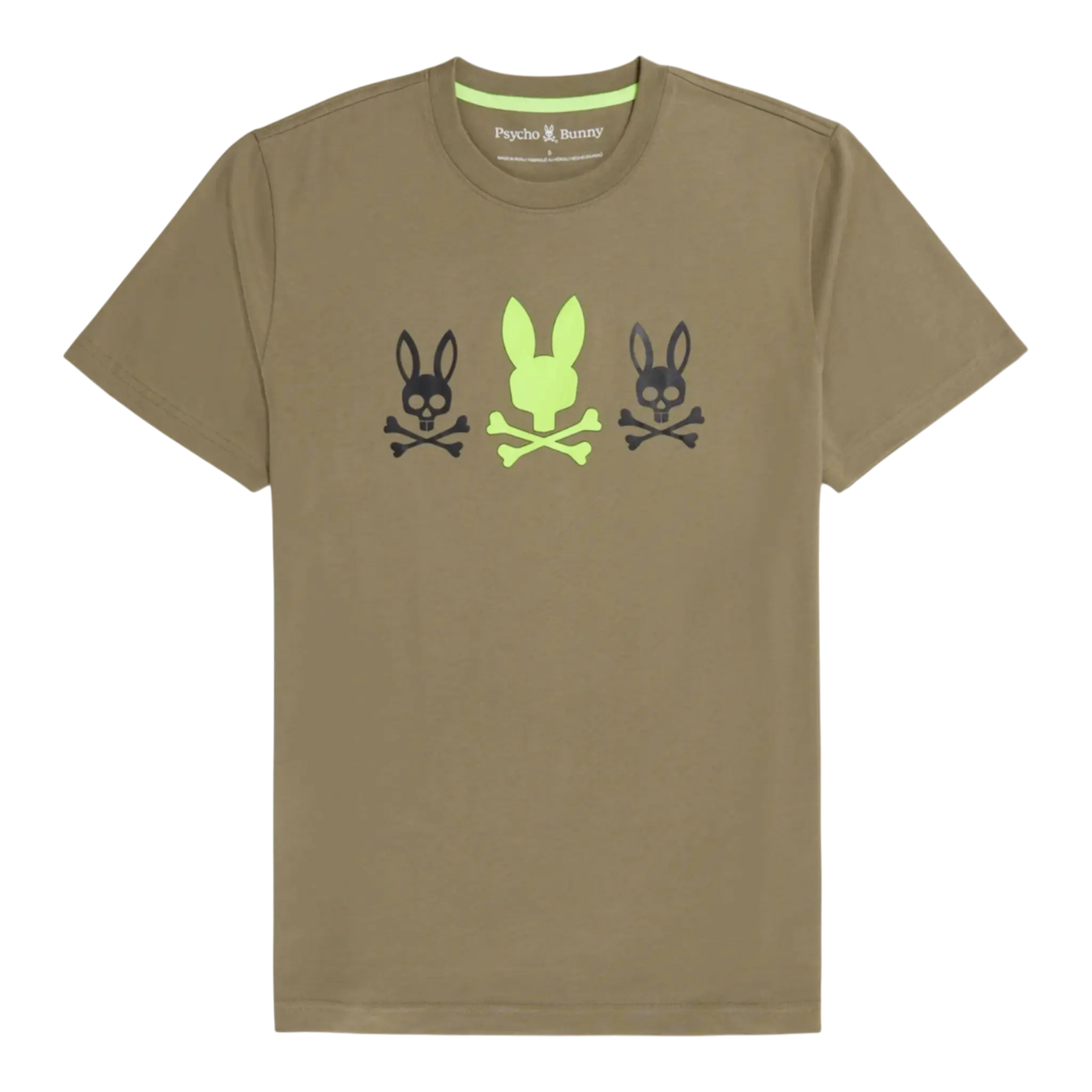 Psycho Bunny Lambert Graphic Men Tee Shirt Antique Taupe