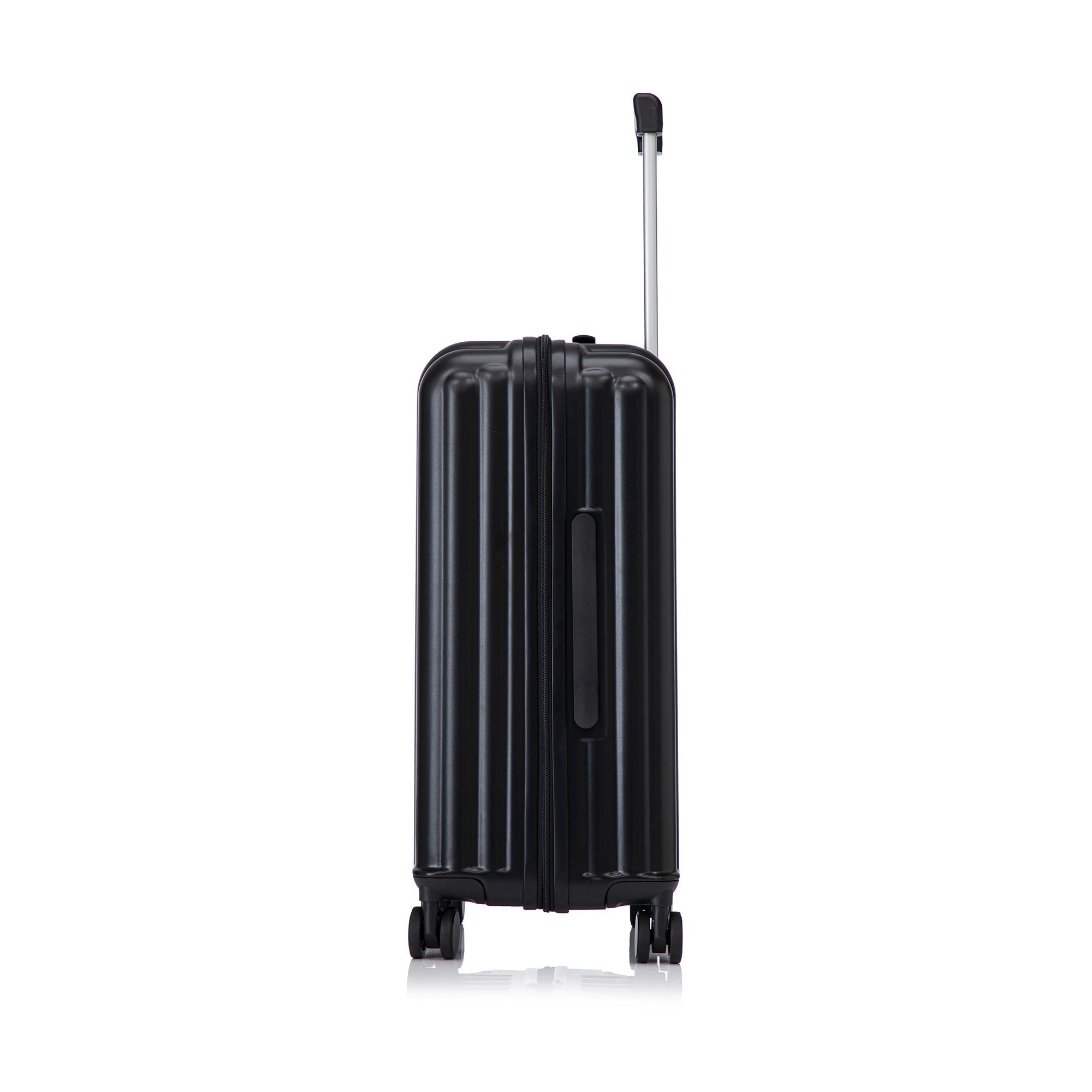 ABS Spinner Wheel Luggage Carry On Suitcase with Cup Holder and USB Port