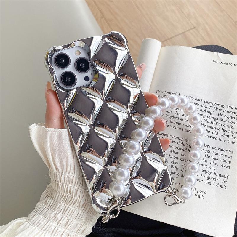RAMODO Luxury Diamond Chain Bracelet iPhone Case