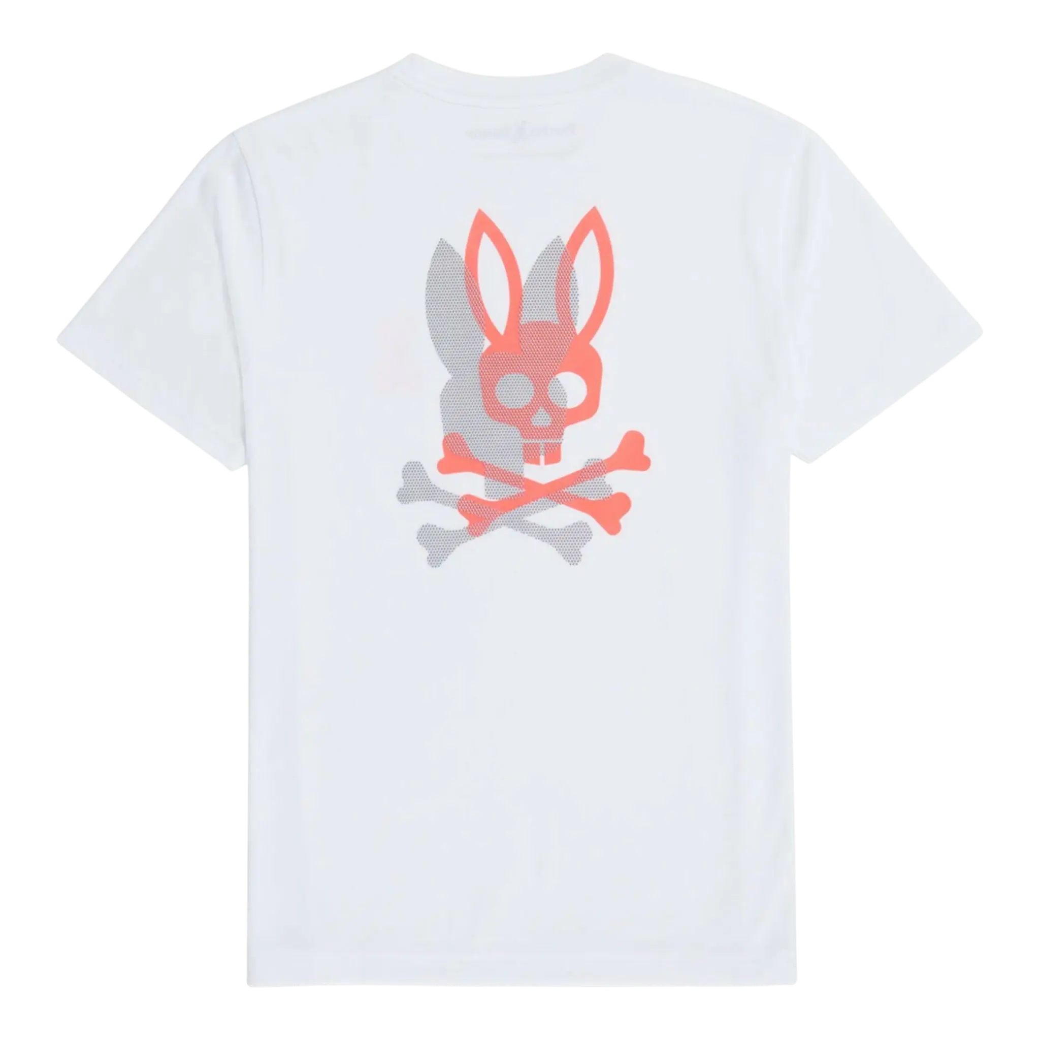 Psycho Bunny Chicago Back Graphic Men Tee Shirt White/Pink