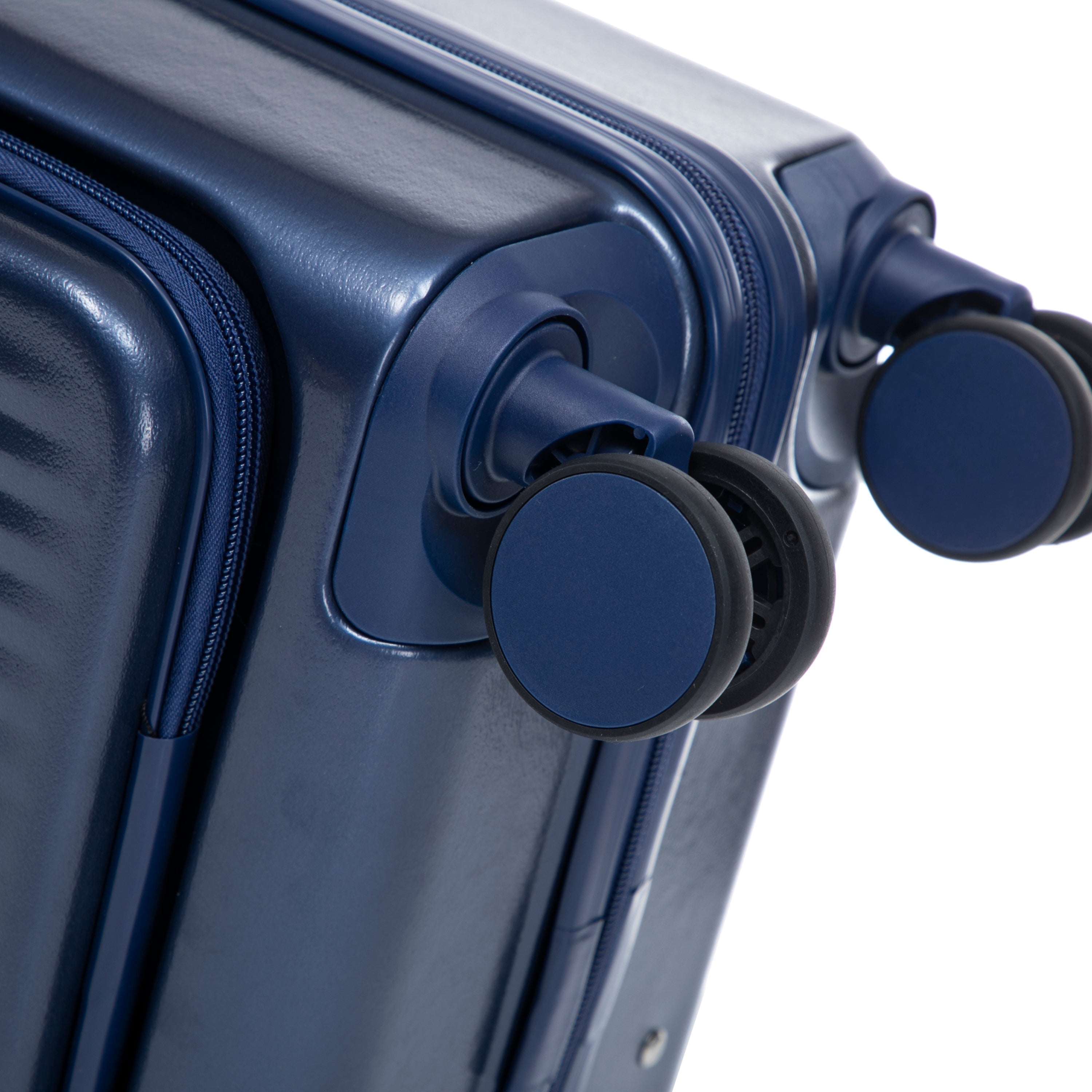 14'/20' 2-Piece ABS Spinner Wheel Luggage Set with Combination Lock