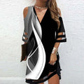 Boho Chic V-Neck Tie Dye Dresses