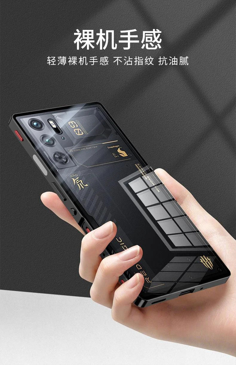 RedMagic Transparent Acrylic Case for 9S Pro - Sleek Metal Frame & Ultimate Protection