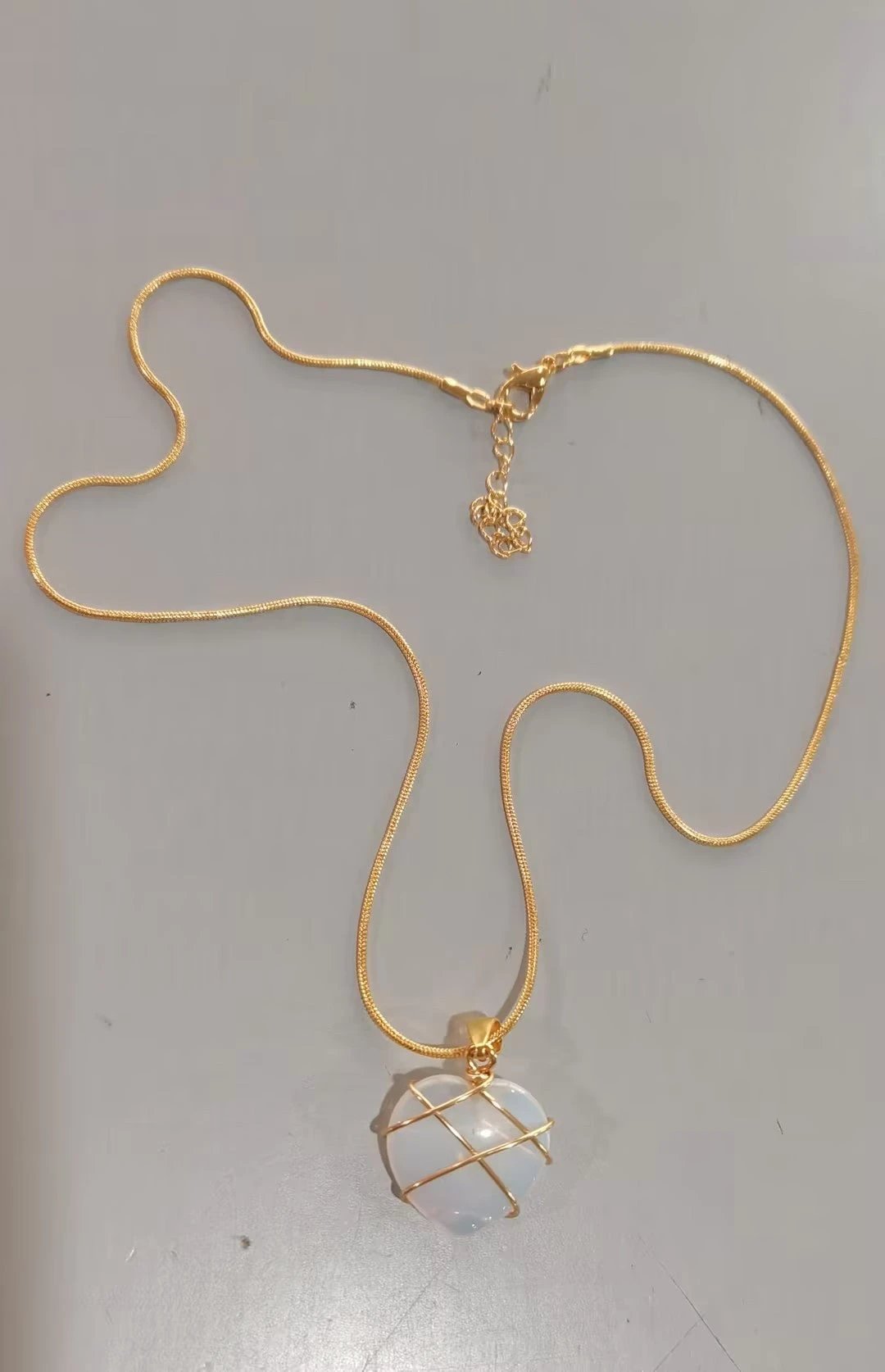 Fashion Moonstone Necklace - Cartoon Princess Love Girl Jewelry