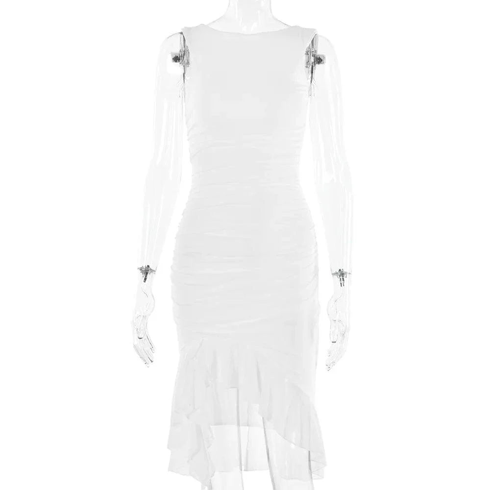 Chic Sleeveless Midi Dress