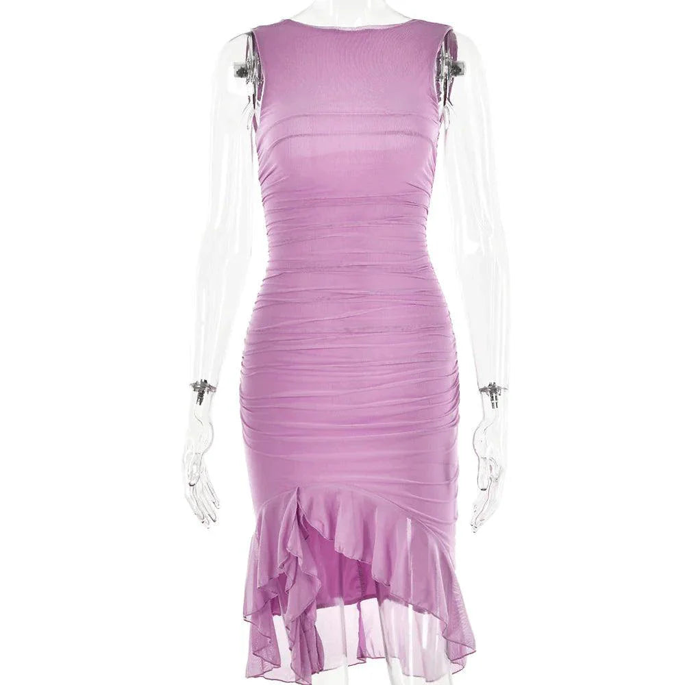 Chic Sleeveless Midi Dress