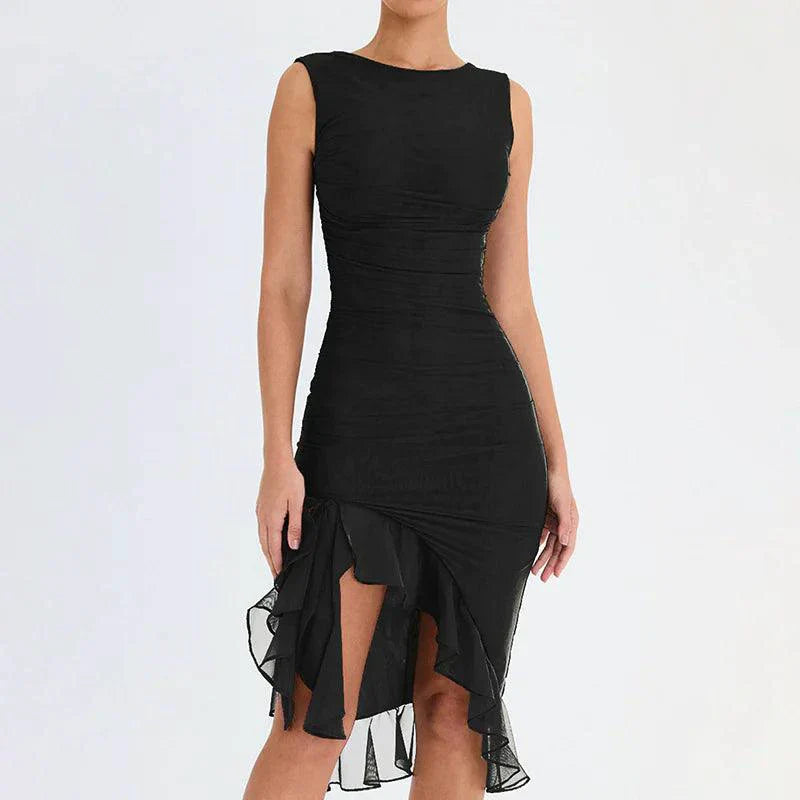 Chic Sleeveless Midi Dress