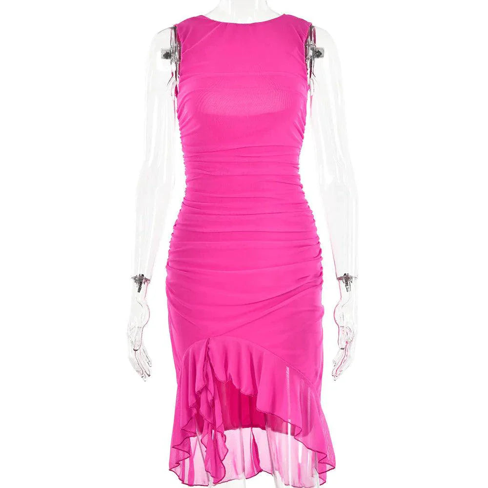 Chic Sleeveless Midi Dress