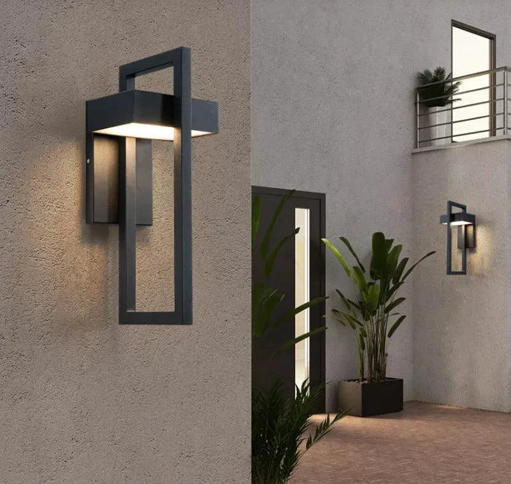 Mandotos Contemporary Patio Wall Light LED Weatherproof Outdoor Wall Lamp Energy Efficient Minimalist